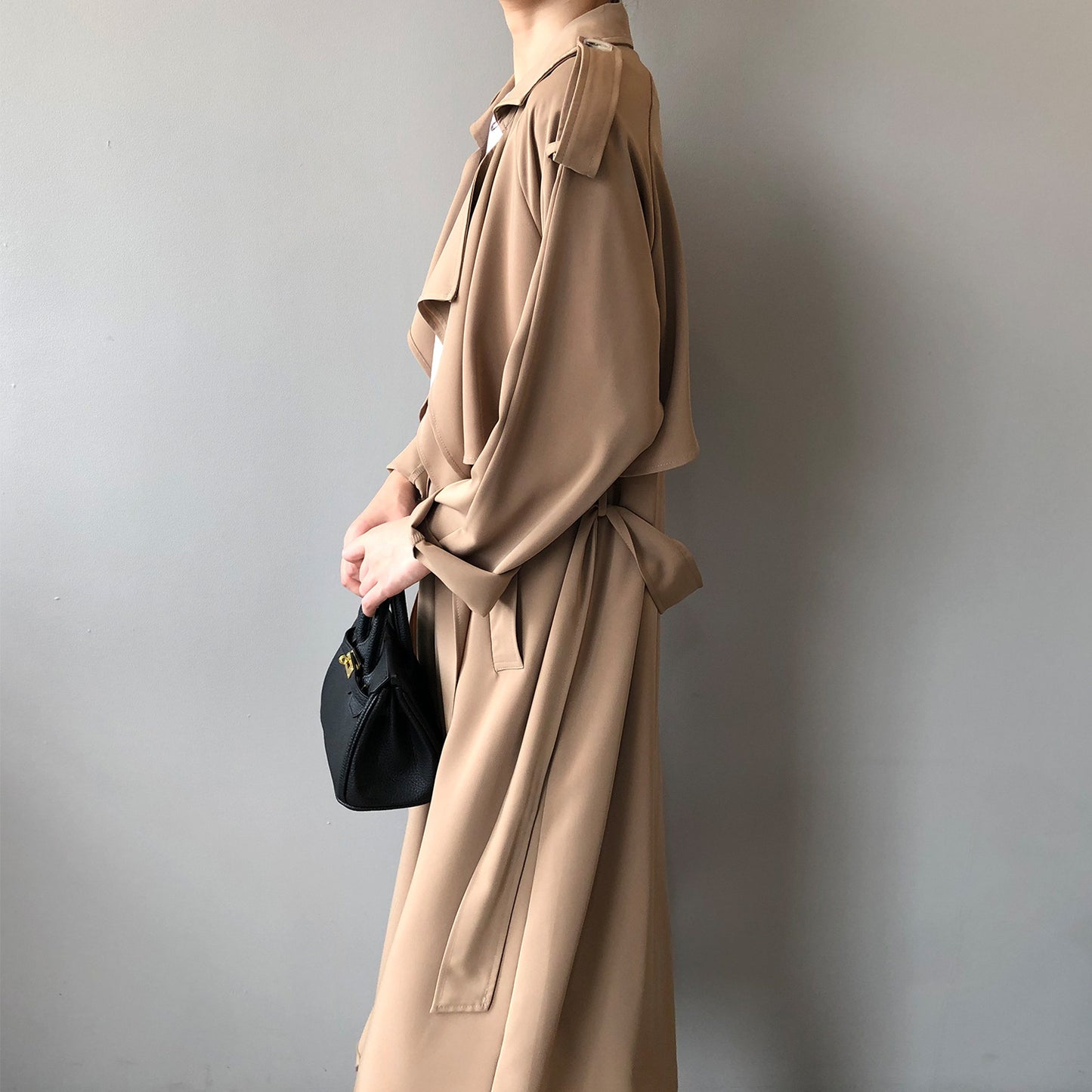 MRMT 2025 Brand New Women's Fashion Temperament Long Windbreaker Female Retro British Wind Loose Jacket Female Women Coats