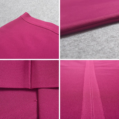 BEAUKEY Sexy Yellow Bandage Skirts 2023 Women Summer High Waist Quality Pink Black White Party Skirts XL Tight Office Lady Skirt