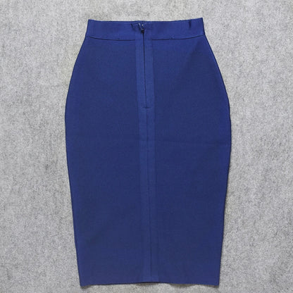 BEAUKEY Sexy Yellow Bandage Skirts 2023 Women Summer High Waist Quality Pink Black White Party Skirts XL Tight Office Lady Skirt