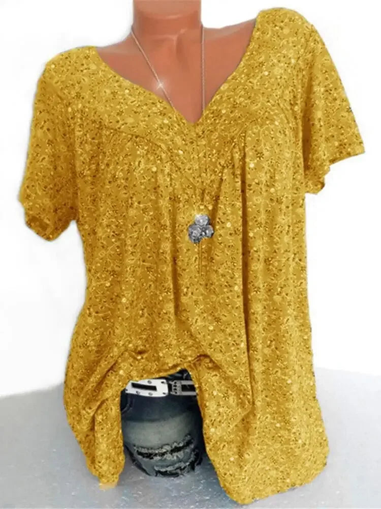 Summer Loose Sleeveless Long Tank T-Shirt V-Neck Home Sleepwear Ladies Tops Floral Print Fashion Women Sexy Casual Vest Tees