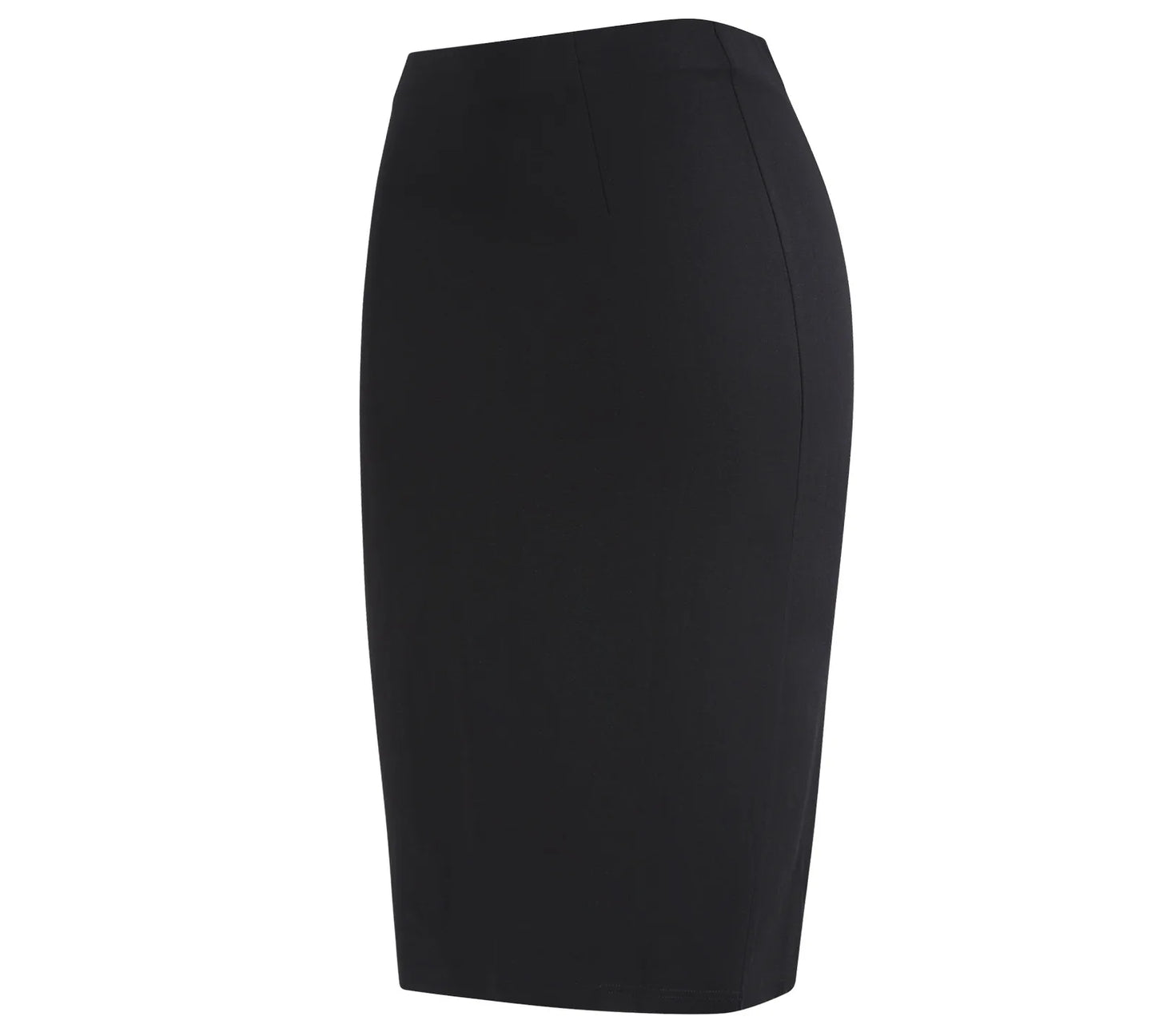 Women's Professional High Waist Long Pencil Skirt, Slim Fit Black Hip-hugging Skirt for Office Commute