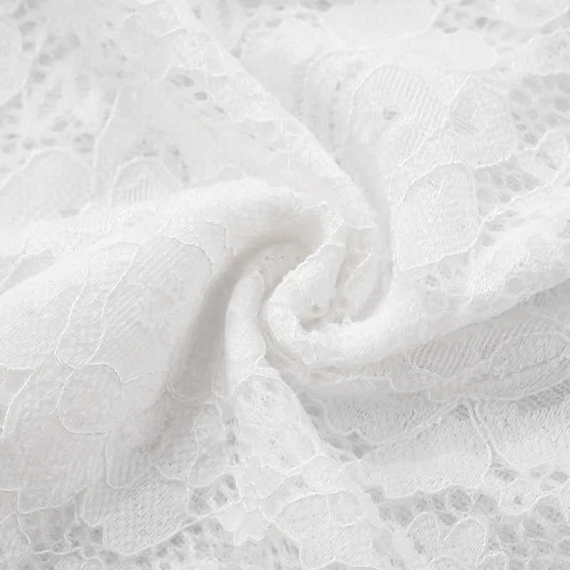 Lace-Trimmed Autumn Women's T-Shirt Off-Shoulder Hollow Out Contrast Panels Crop Top For Female Sexy Cropped Lady's Clothing