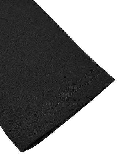 Teddy Bear Print Crew Neck T shirt Casual Long Autumn winter top women's long sleeved T-shirt loose comfortable black  white