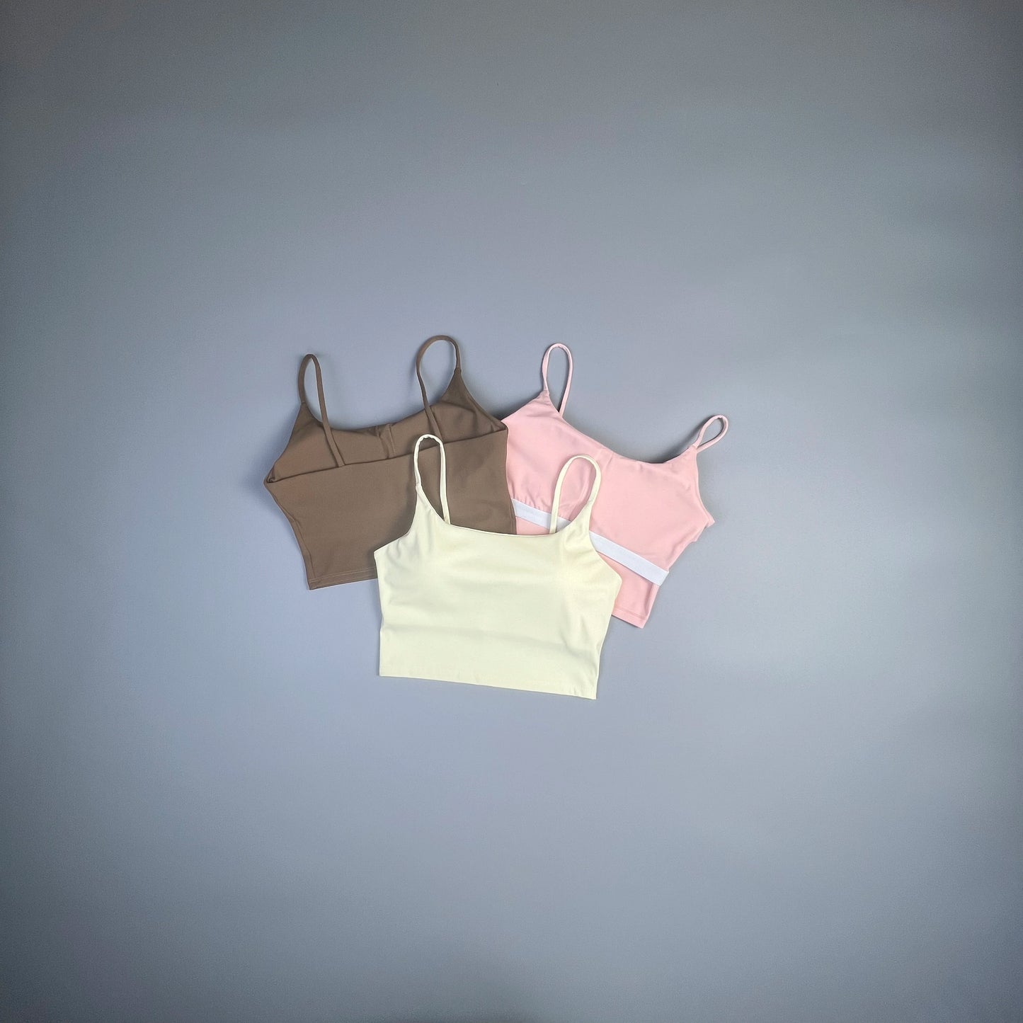 Double Face Hair Sports Girls Fall Running Fitness Vest With Chest Pad Strap Spice