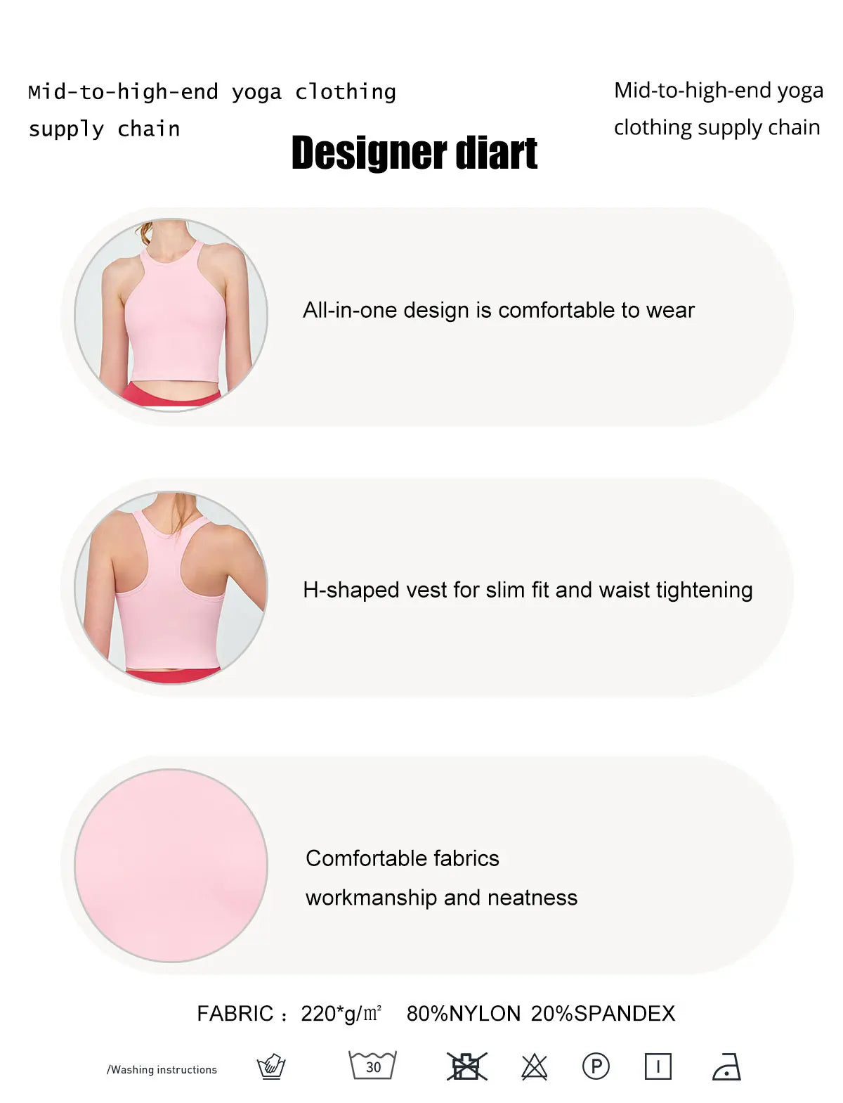Breathable Quick Drying Sports Vest Round Neck Cross Back Shockproof Skin-friendly fabric Yoga Bra