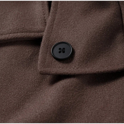 Stand Collar Women Winter Woolen Coats Single Breasted Loose Female Long Sleeve Jacket  Autumn Office Lady Street Short Coat