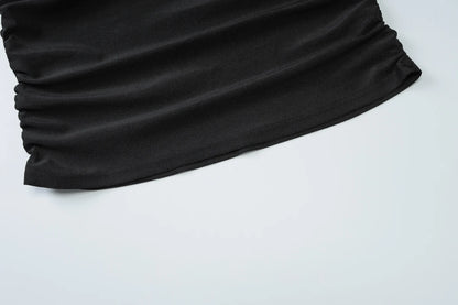 Dulzura Sleeveless Strapless Pleated Maxi Dress With Button Women’S Sexy Elegant Long Dress Party Club Office Spring Summer