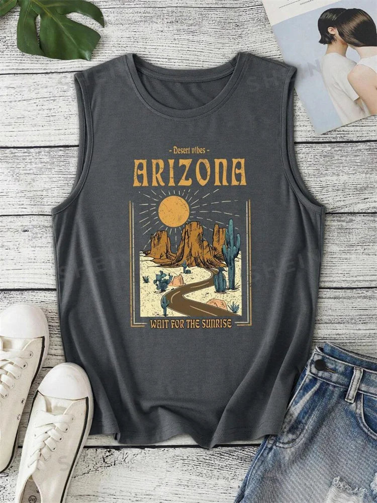 Skull Print Women's Tank Top Summer Street Fashion Women's Crew Neck Tank Top Outdoor Everyday Casual Women's Sleeveless T-shirt