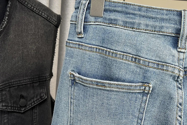 Plus Size Women's High Waisted Slim Flared Jeans 2025 Spring Stretch Denim Pants Curvy Premium Slimming & Lengthening Design