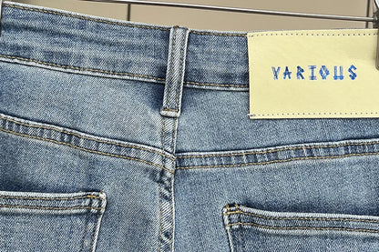 Plus Size Women's High Waisted Slim Flared Jeans 2025 Spring Stretch Denim Pants Curvy Premium Slimming & Lengthening Design