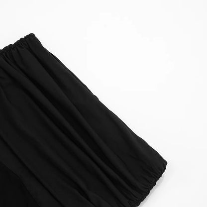 Off Shoulder Autumn Female's T-Shirt Solid Color Asymmetric Slash Neck Patchwork Women's Top Sexy Long Sleeve T-Shirt For Lady