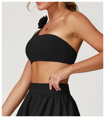 Impact Sports Bra Women Sports Underwear Push Up Fitness Bra One Shoulder Shockproof Yoga Bra Yoga Running Bra Sexy Workout Vest