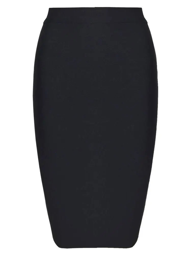 BEAUKEY Sexy Yellow Bandage Skirts 2023 Women Summer High Waist Quality Pink Black White Party Skirts XL Tight Office Lady Skirt