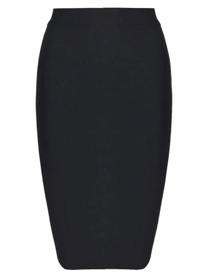 BEAUKEY Sexy Yellow Bandage Skirts 2023 Women Summer High Waist Quality Pink Black White Party Skirts XL Tight Office Lady Skirt
