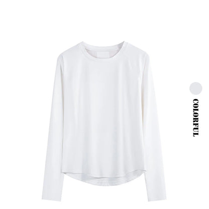 DRUR Fitness T-shirts Women Running Shirts Long Sleeve Quick Dry Breathable Sports Top Jogger Workout Pullover Top Sportswear