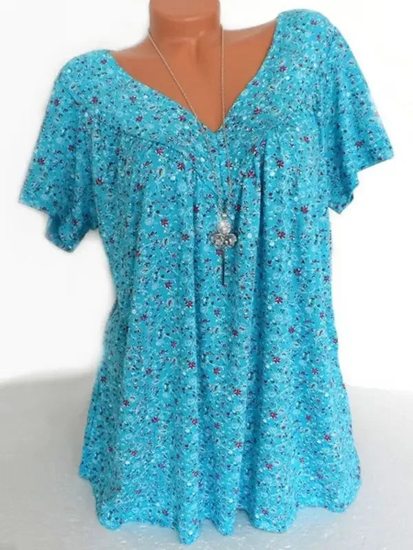 Summer Loose Sleeveless Long Tank T-Shirt V-Neck Home Sleepwear Ladies Tops Floral Print Fashion Women Sexy Casual Vest Tees