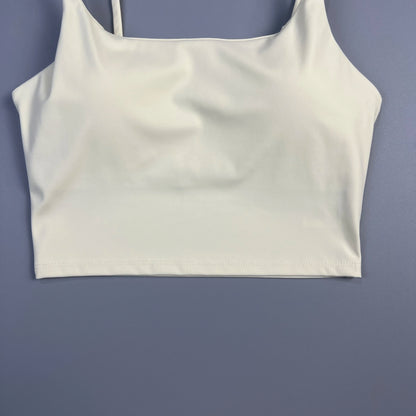 Double Face Hair Sports Girls Fall Running Fitness Vest With Chest Pad Strap Spice