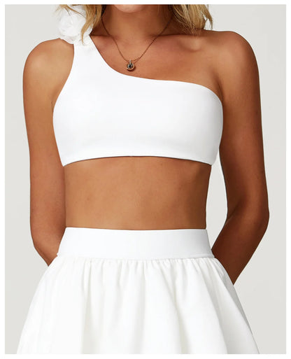 Impact Sports Bra Women Sports Underwear Push Up Fitness Bra One Shoulder Shockproof Yoga Bra Yoga Running Bra Sexy Workout Vest