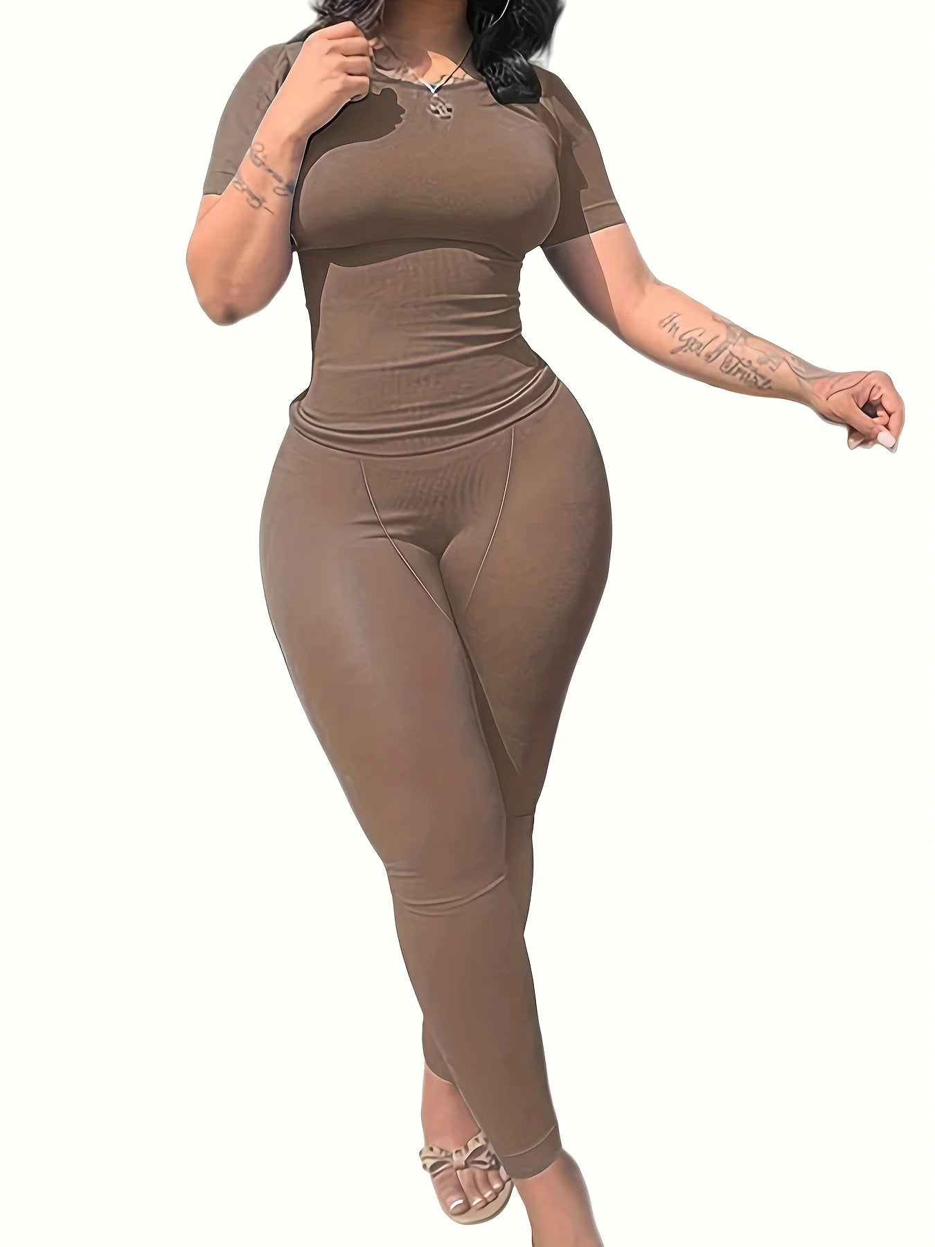 New style Lounge Wear Ribbed Casual 2 Piece Summer Shorts Set For Women Sleeve Top+Elastic Leggings Outfits