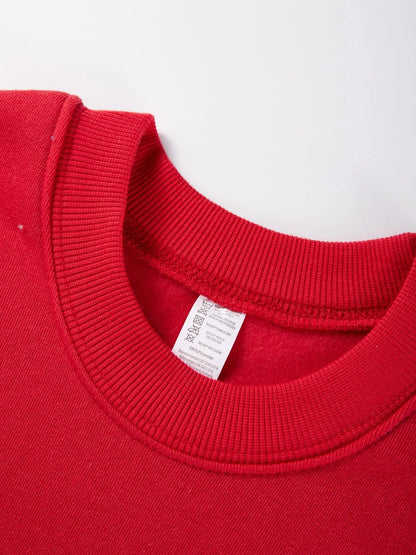 Boo Boo Crew Ghost Prints Halloween Sweatshirt Women Winter Fleece Warm Hoodies Crewneck Loose Pullovers Casual Soft Clothes