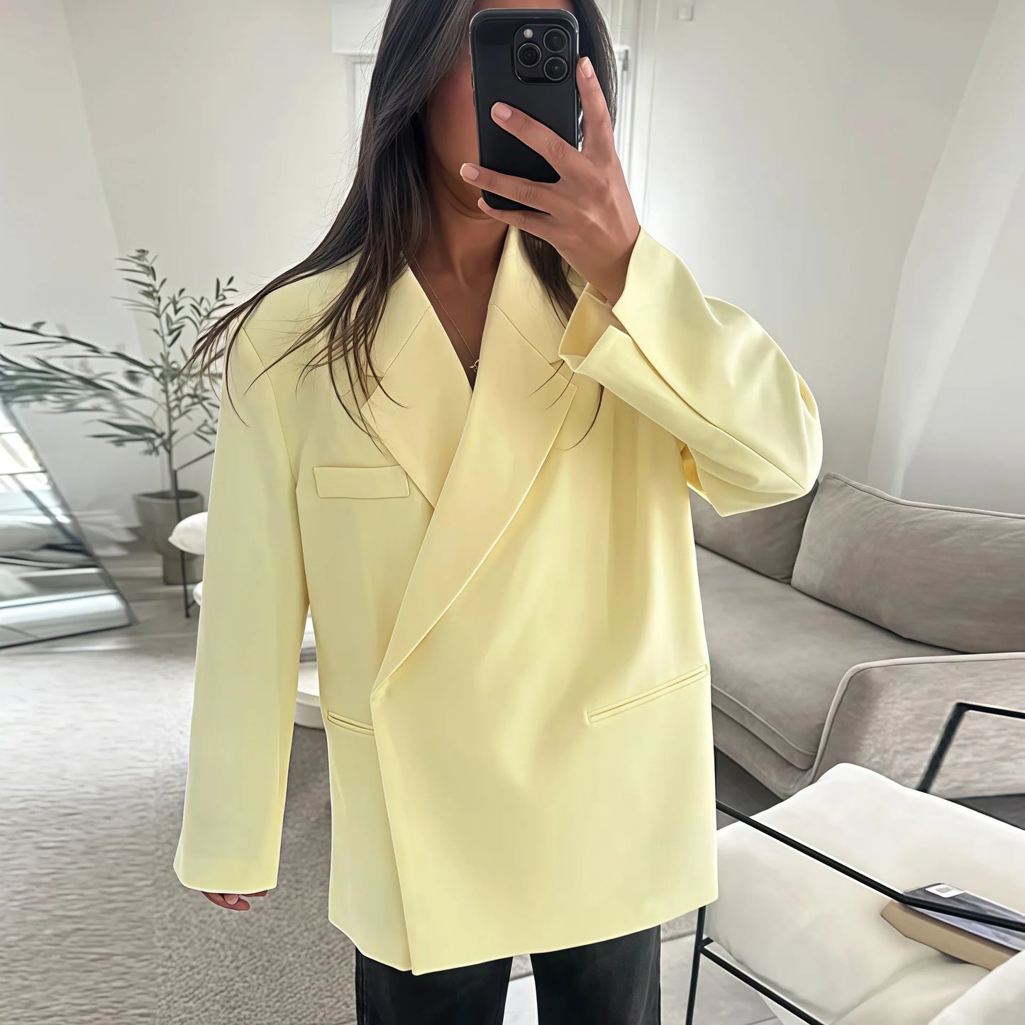 Women's Suit Jackets Loose Lapel One Button Short Sleeve Blazers 2025 Summer Elegant Lady Office Outwear Street