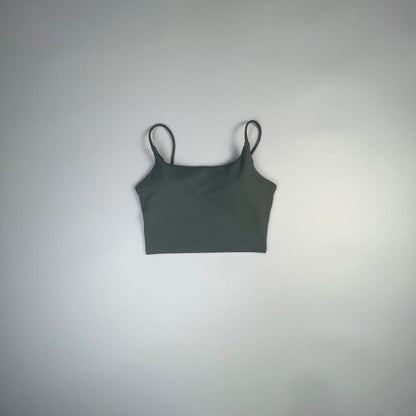 Double Face Hair Sports Girls Fall Running Fitness Vest With Chest Pad Strap Spice