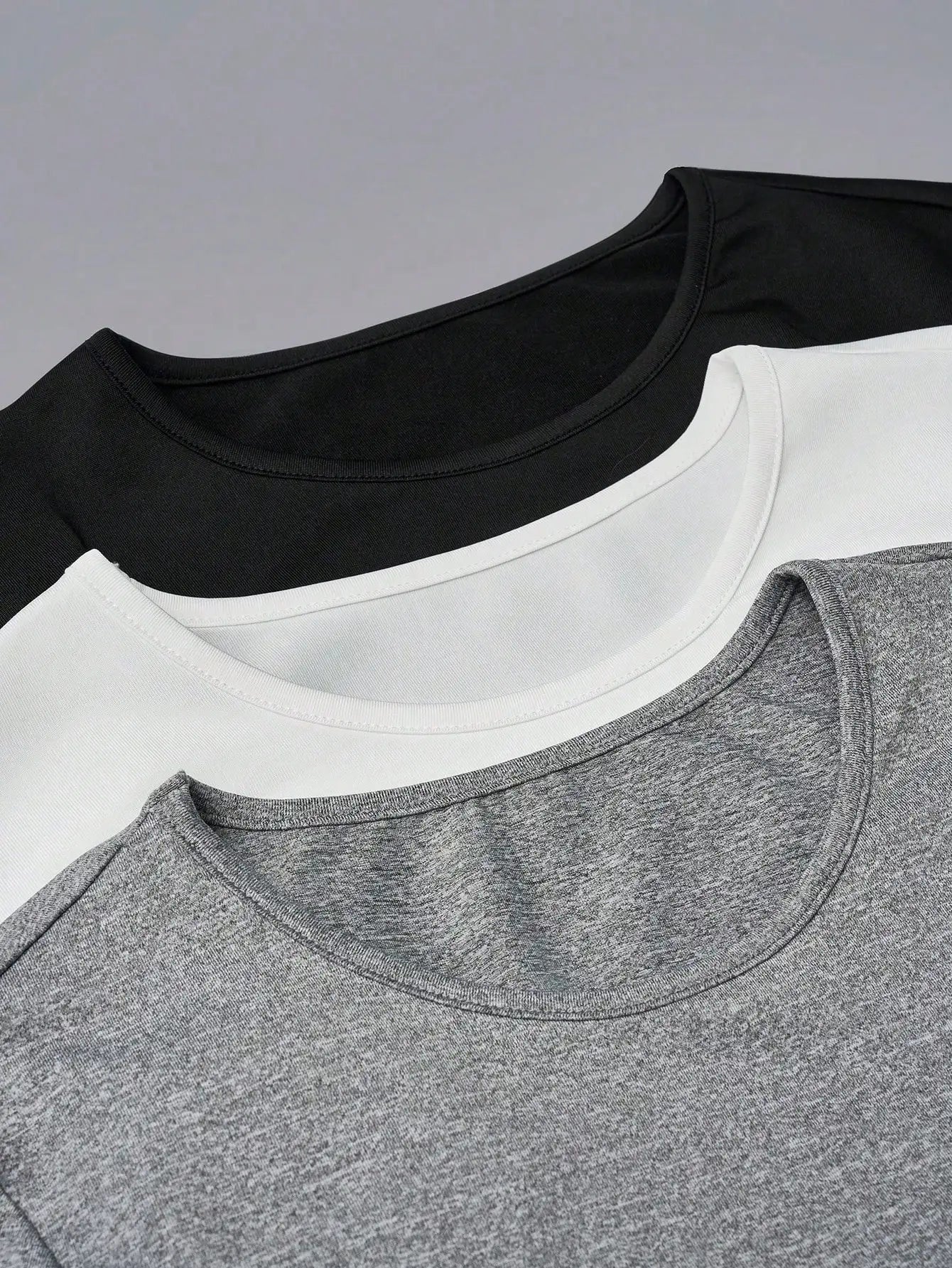 Women's 3-Piece Crew Neck Long Sleeve T-Shirt Set, Casual Daily Tops for All Seasons