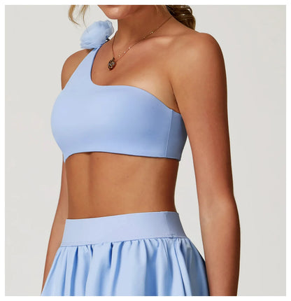 Impact Sports Bra Women Sports Underwear Push Up Fitness Bra One Shoulder Shockproof Yoga Bra Yoga Running Bra Sexy Workout Vest