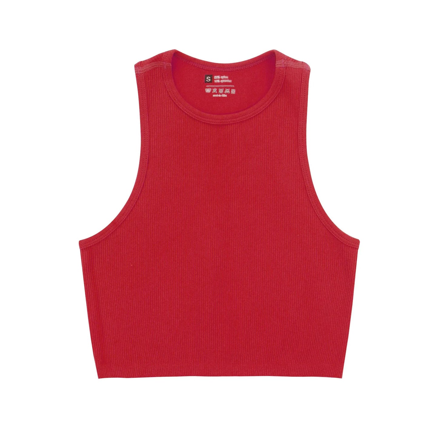Yoga Vest Women Gym Sports Black White Crop Tops Seamless Streetwear Rib Knit Workout BreathableTank Top Female Without Pads