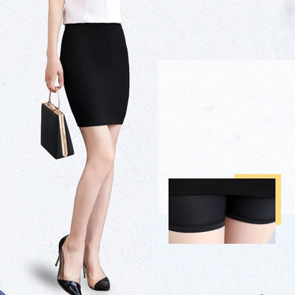 Office Lady Work Business Social Sexy Black Skirts Summer Women Elasticity Slim Wrap Hip All-match Female Short Skinny Skirt