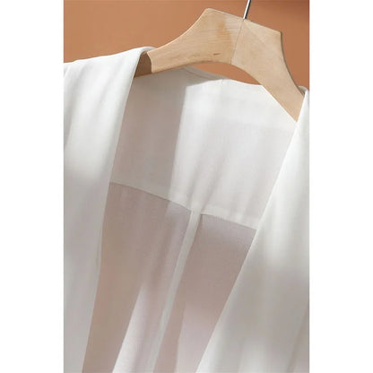 Fashion Chiffon Coat Shawl Female New 2025 Summer Clothes Sun Protection Clothing Women's Summer Thin Jacket Cardigan Tops