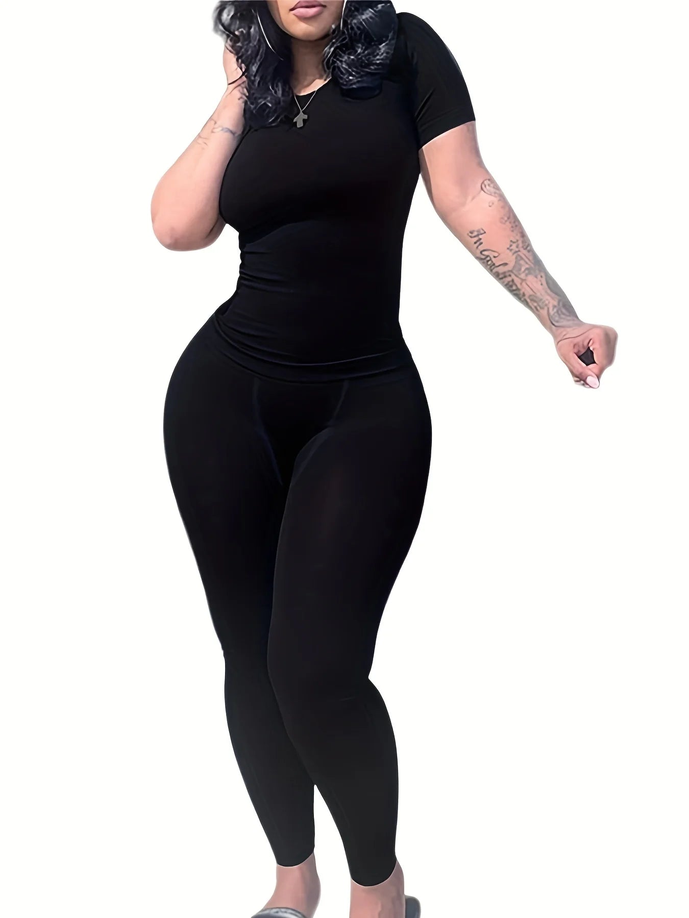 New style Lounge Wear Ribbed Casual 2 Piece Summer Shorts Set For Women Sleeve Top+Elastic Leggings Outfits