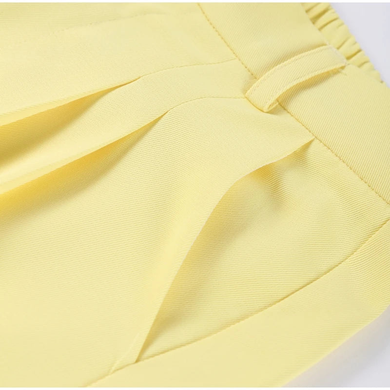 Fashion Lapel Suit Jacket Women Casual Loose Short Sleeve Office Lady Coat 2025 New Chic Autumn Single Button Oversize Jacket