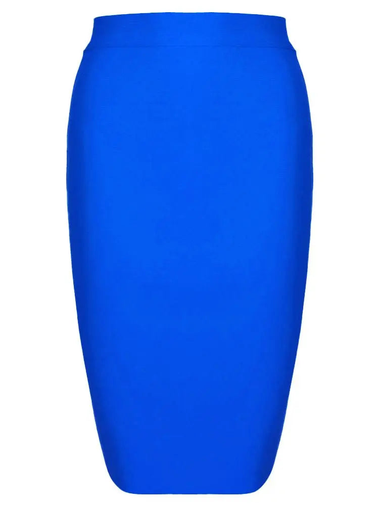 BEAUKEY Sexy Yellow Bandage Skirts 2023 Women Summer High Waist Quality Pink Black White Party Skirts XL Tight Office Lady Skirt