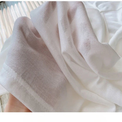 Sexy Sheer Baggy T-shirt for Women 2024 Summer Casual Fashion Loose Pullovers Chic Lazy Solid Color Off Shoulder Top Streetwear